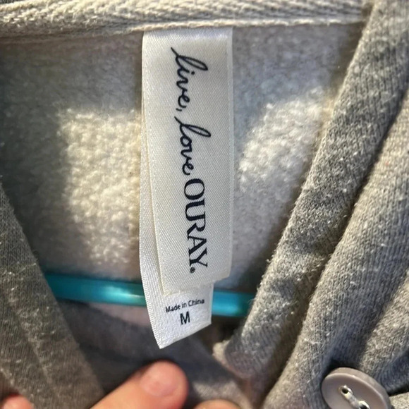 Gray woman’s hoodie - Picture 3 of 4